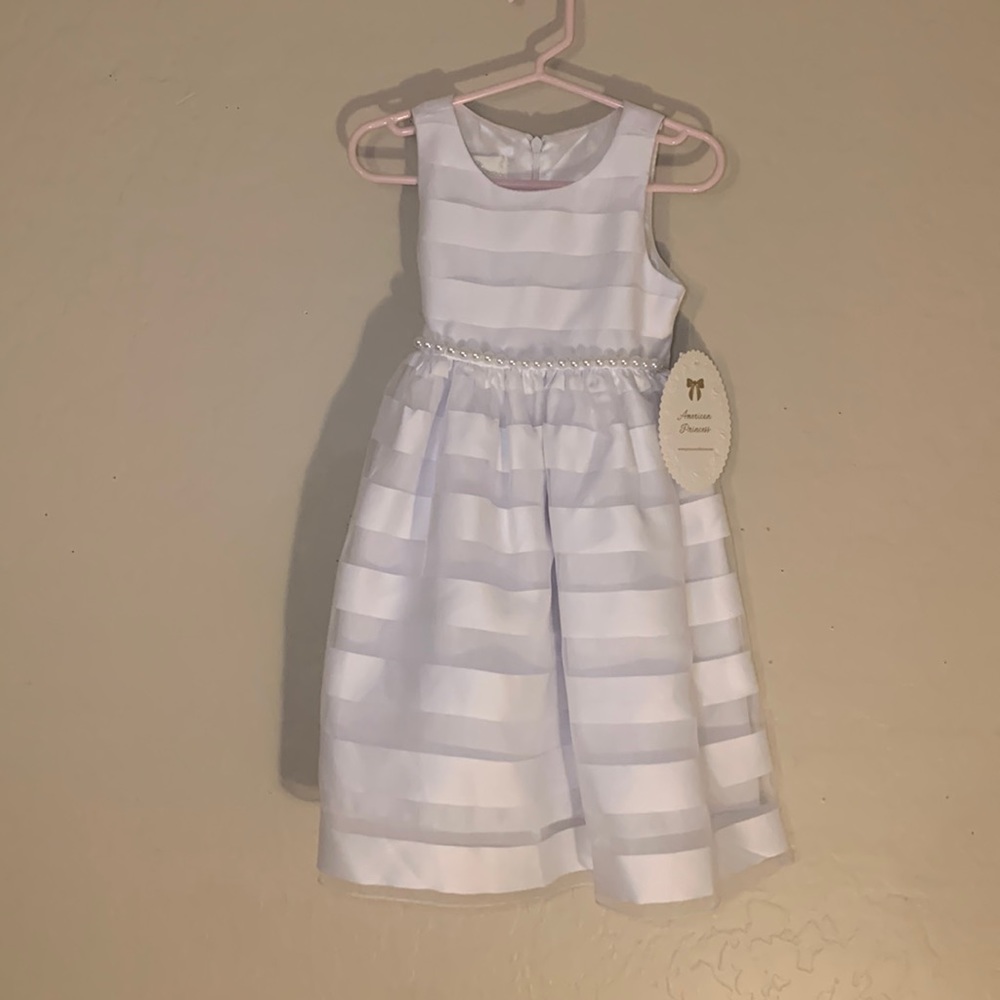 American Princess white toddler dress size 3t flower girl dress wedding